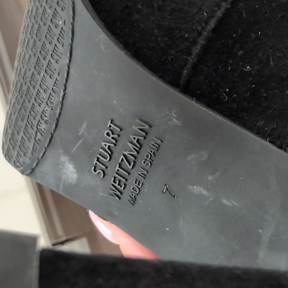 Black Over-the-Knee Boots Size 7 - Picture 7 of 11